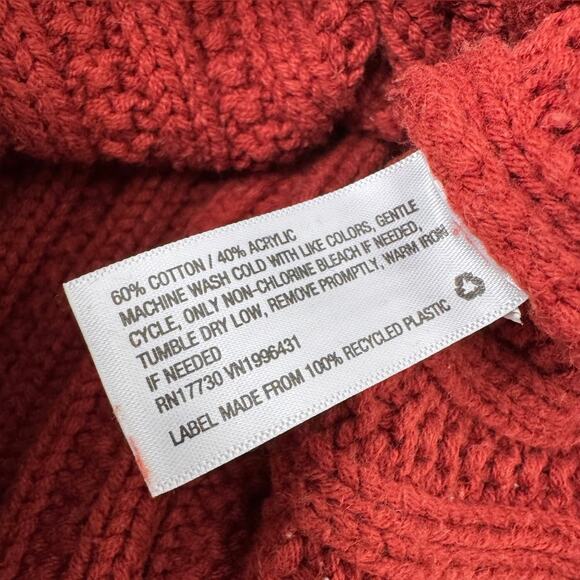 Universal Thread Red Knit Long Sleeve Sweater Size Medium - Picture 5 of 6